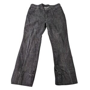 Lee Riveted Ultimate 5 Jeans Womens Black Denim Straight Leg Casual Y2K Size 12‎